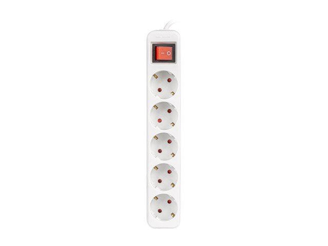 EAN 5901969429183 - Lanberg PS1-05F-0300-W base múltiple 3 m 5 salidas AC Interior Blanco imagen 1