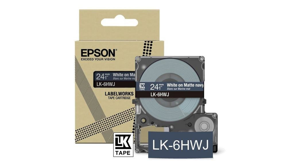 Epson Cinta Lk-6hwj Blan/Marine 24mm