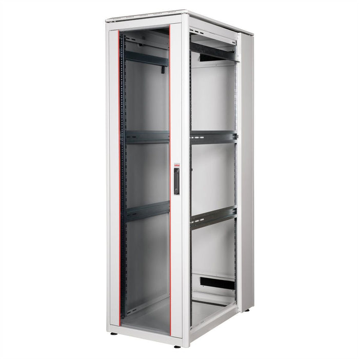 Roline 19-Zoll Netzwerkschrank Pro 42 He, 600x1000 Bxt Glastr Grau