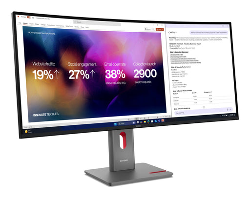 EAN 0198156645616 - Lenovo ThinkVision P40WD-40 pantalla para PC 100,8 cm (39.7") 5120 x 2160 Pixeles WUHD LED Negro imagen 2
