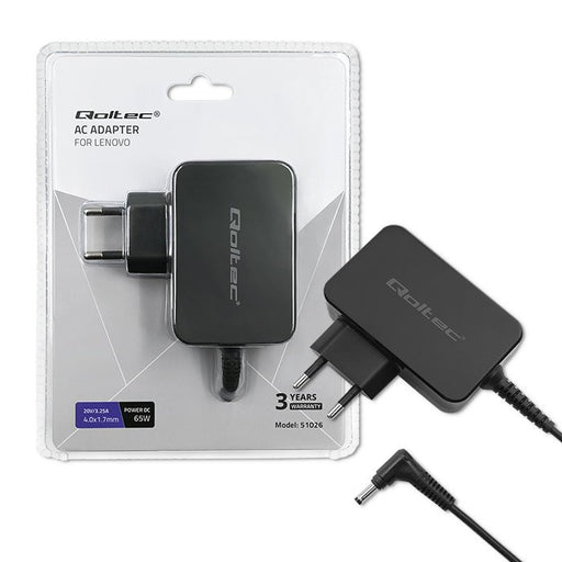 EAN 5901878510262 - Qoltec 51026 adaptador e inversor de corriente Interior / exterior 65 W Negro imagen 1