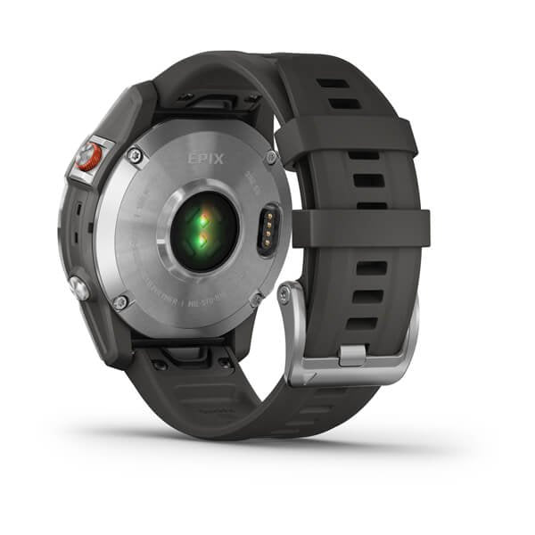 Smartwatch Garmin Epix (Gen 2) Plata 47mm / Correa Silicona Gris