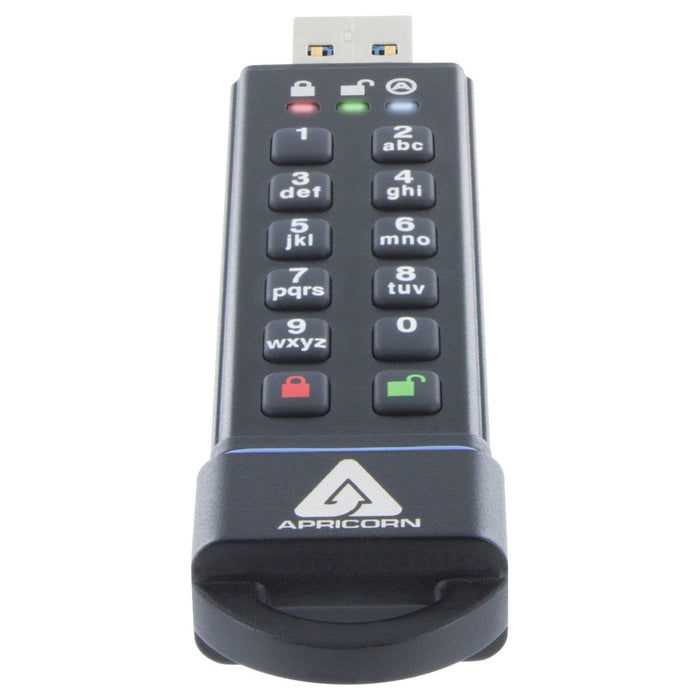Pendrive Apricorn Usb 3.0 480gb Securekey 256bit Aes-Xts, Ip58,
