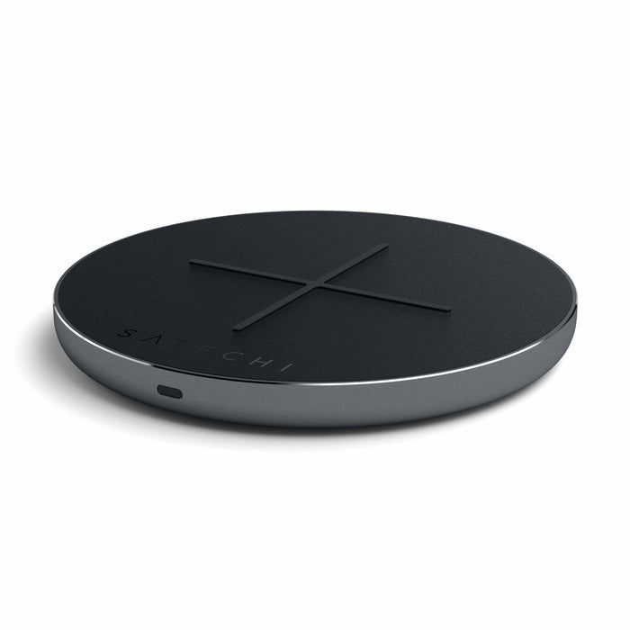 EAN 0879961007478 - Satechi ST-IWCBM cargador de dispositivo móvil Smartphone Negro, Gris USB Cargador inalámbrico Carga rápi imagen 1