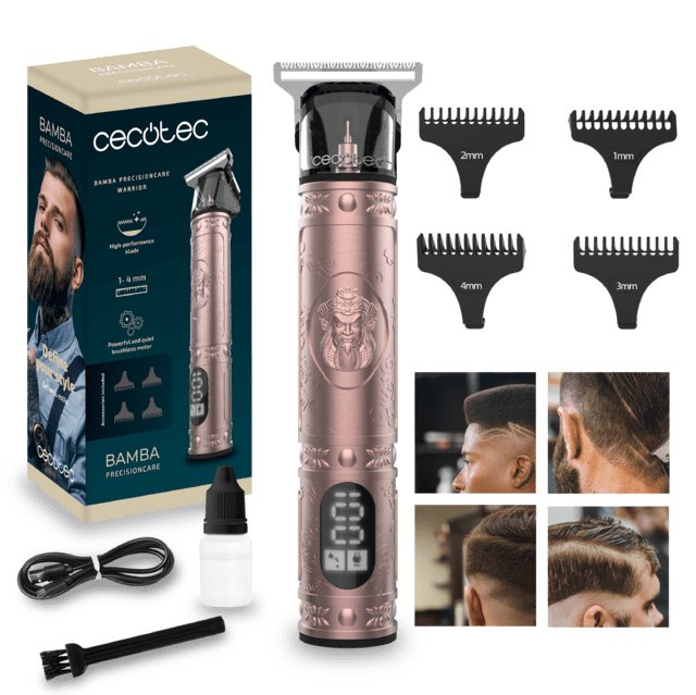EAN 8435484044455 - Cecotec 04445 cortadora de pelo y maquinilla Oro rosa 4 imagen 1