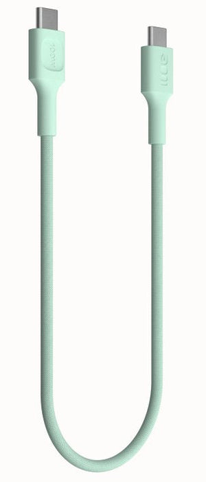 Green Cell Usb-C To Usb-C Cable Powerstream 100w 0.3m Verde - Braided