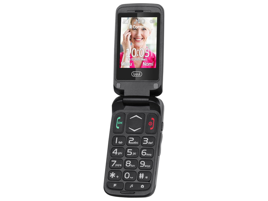 EAN 8011000039657 - Trevi FLEX 50 C 6,1 cm (2.4") 150 g Negro Teléfono para personas mayores imagen 2