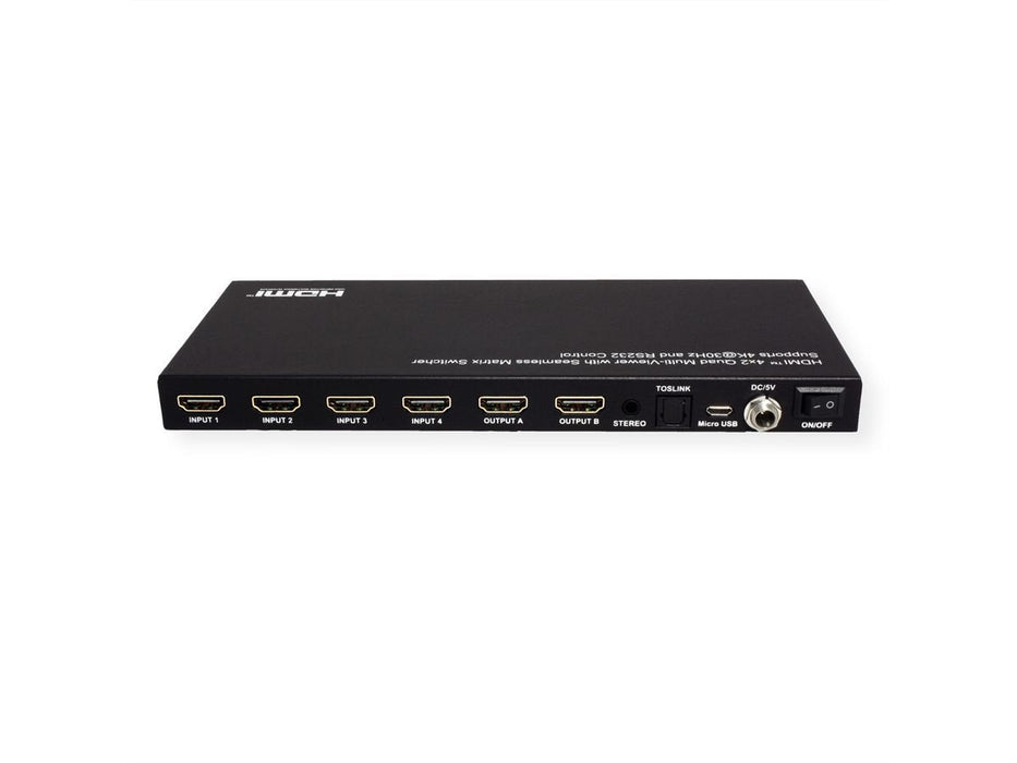 Value Hdmi Matrix Switch, 4x2 Quad Multi-Viewer, Nahtlose Umschaltung