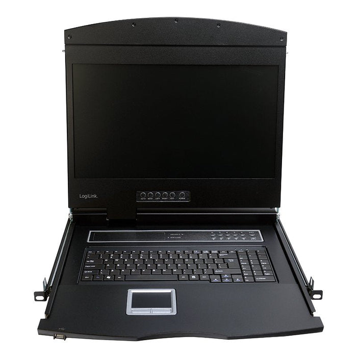 Logilink Lc902ge Consola De Rack 47 Cm (18.5") 1366 X 768 Pixeles Metal Negro 1u