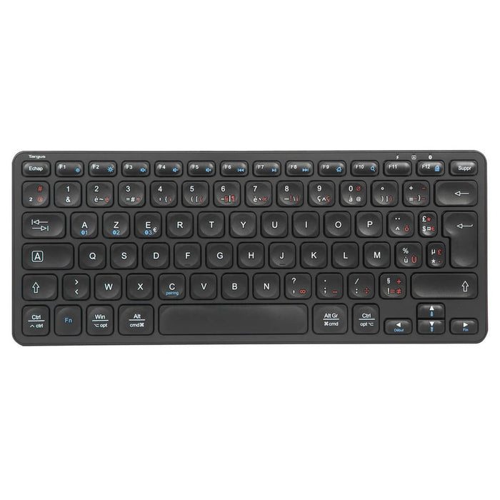 Targus Teclado Multidispositivo Compact Antimicrobiano Inalámbrico Bluetooth 5.1 Francés Negro