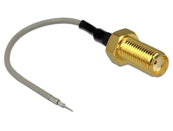 Delock Antennencable Sma Buchse Zum Einbau > Offenes Verzinntes Cableende (1.37-94.8mm) Gewindelnge 10mm