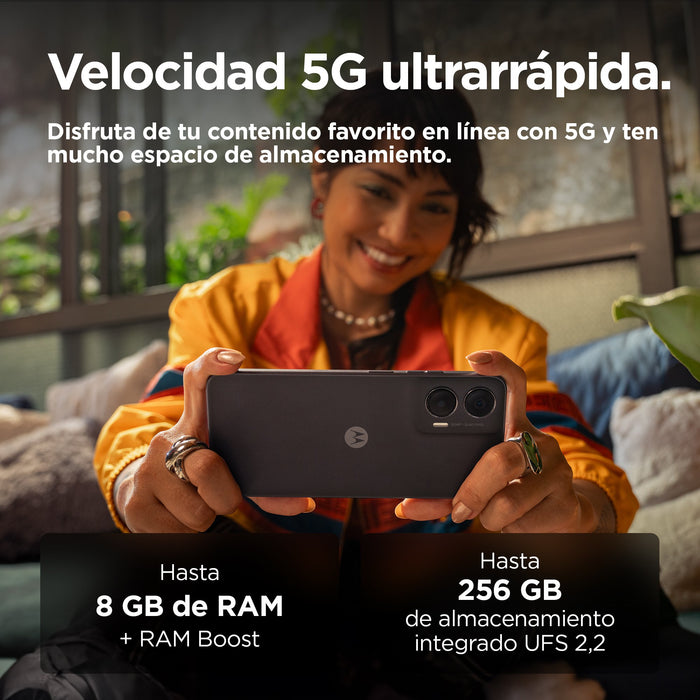 EAN 8033779077913 - Motorola moto G35 5G 17,1 cm (6.72") SIM doble Android 14 USB Tipo C 4 GB 128 GB 5000 mAh Negro imagen 8