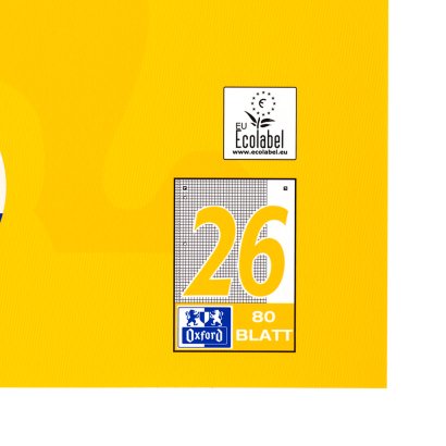 EAN 4006144921269 - Oxford 100050356 cuaderno y block A4 80 hojas Amarillo imagen 4