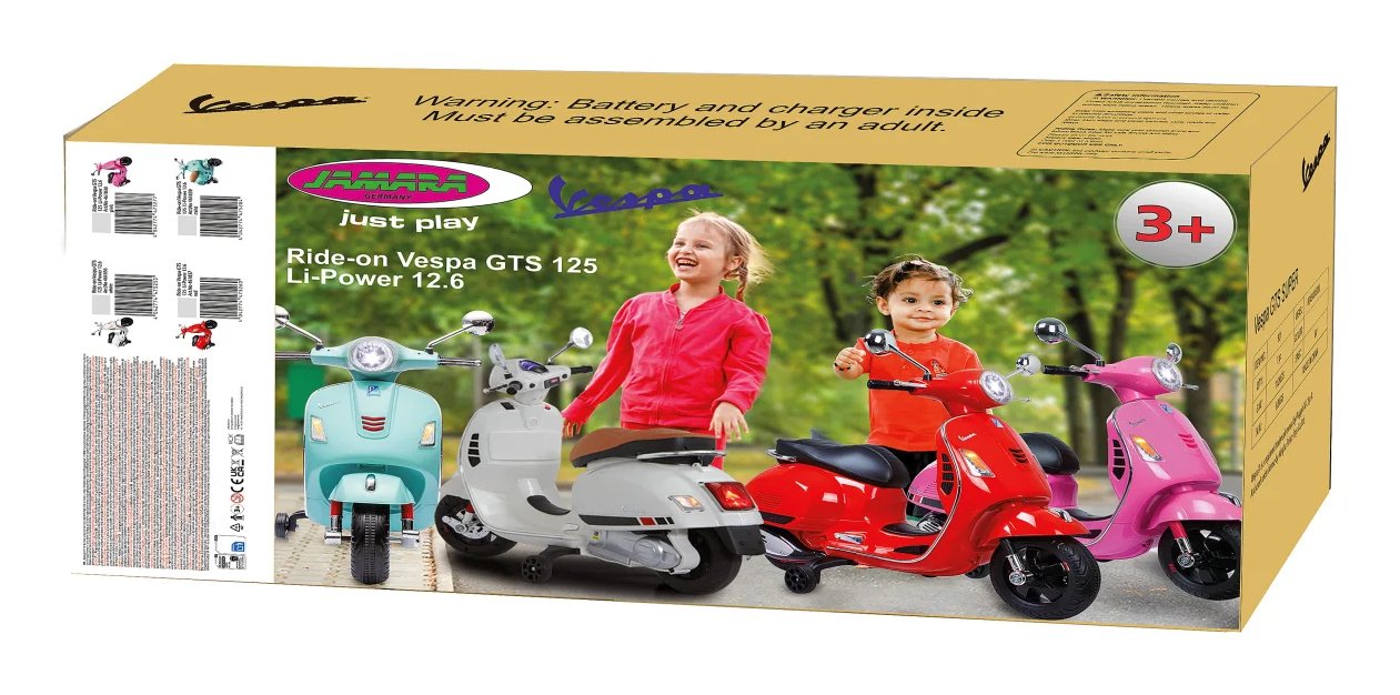 EAN 4042774475253 - Jamara Ride-on Vespa GTS 125 Correpasillos con forma de moto imagen 11