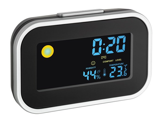 EAN 4009816025494 - TFA-Dostmann 60.2015 despertador Negro, Plata imagen 1