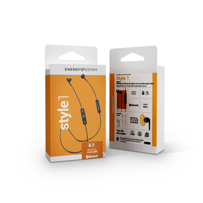 EAN 8432426454549 - Energy Sistem Style 1 Auriculares Inalámbrico Dentro de oído Llamadas/Música USB Tipo C Bluetooth Negro imagen 6