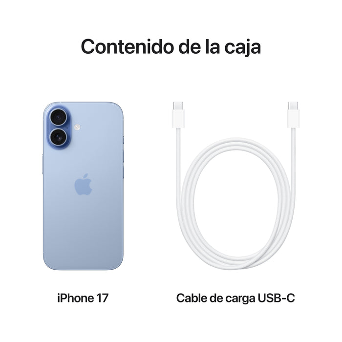 EAN 0195950644906 - Apple iPhone 17 16 cm (6.3") SIM doble iOS 26 5G USB Tipo C 512 GB Azul imagen 8