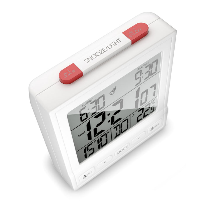 EAN 4007218568137 - Mebus 56813 despertador Reloj despertador digital Blanco imagen 2