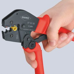 EAN 4003773025474 - Knipex 97 52 06 crimpadora Herramienta para prensar Negro, Rojo imagen 2
