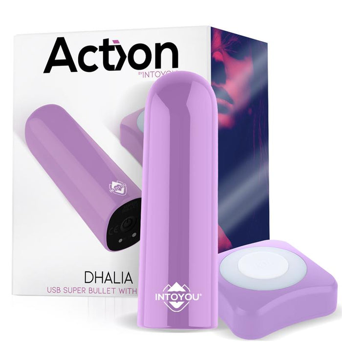 Dhalia Bala Vibradora Control Remoto Usb Púpura