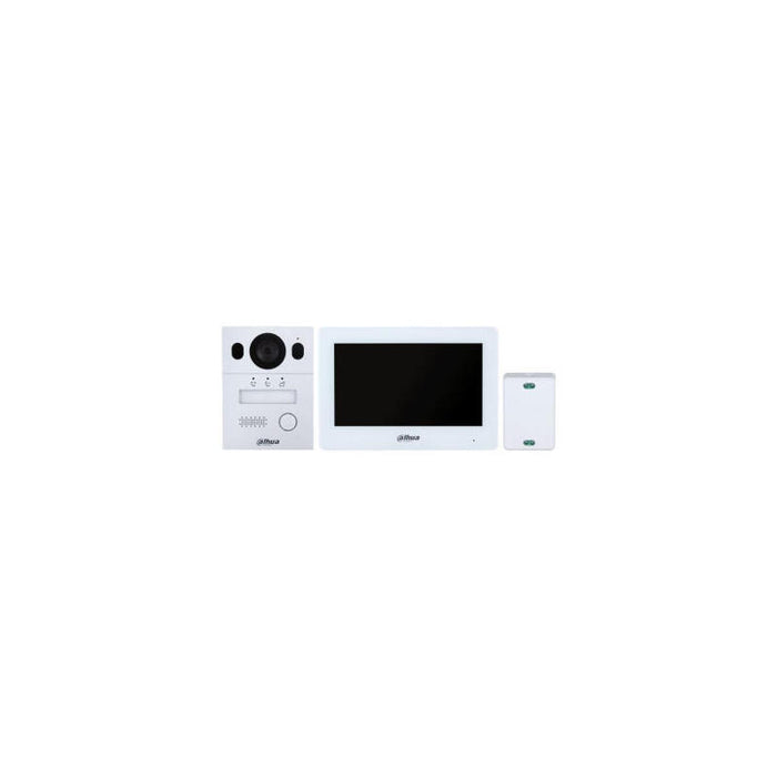 (Dhi-Ktx01(F)/Dhi-Vto2003f/Dhi-Vth5123h-W-S2) Dahua Kit Videoportero Para Instalacion Empotrada, 2 Hilos, Ip65, Ik07