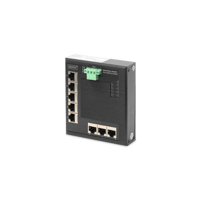 Digitus 8-Port Gigabit Switch Flat 8-Port Gigabit Flat Switch Din Rail