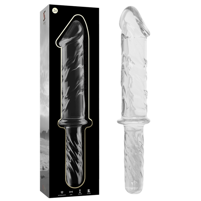 Dildo  Nebula Series By Ibiza Modelo 24 Cristal Borosilicato 28.5 X 5 Cm Transparente
