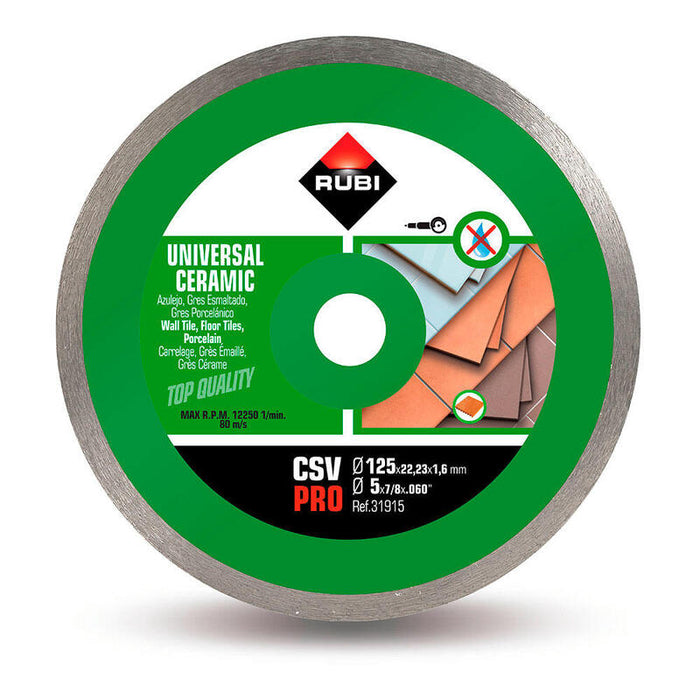 Disco De Diamante Csv Ø125mm Pro R31915 Rubi