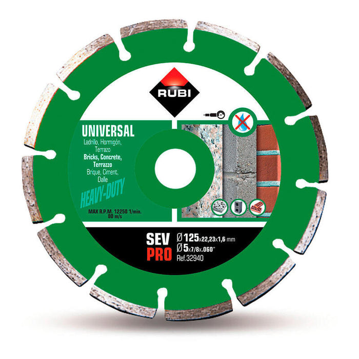 Disco De Diamante Sev Ø125mm Pro R32940 Rubi