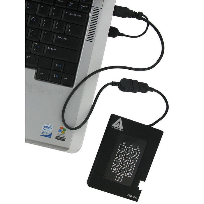 Disco Externo Hdd Apricorn 2,5 2tb Aegis Fortr. Padlock,256-Bit Aes-Xts,Usb3.0