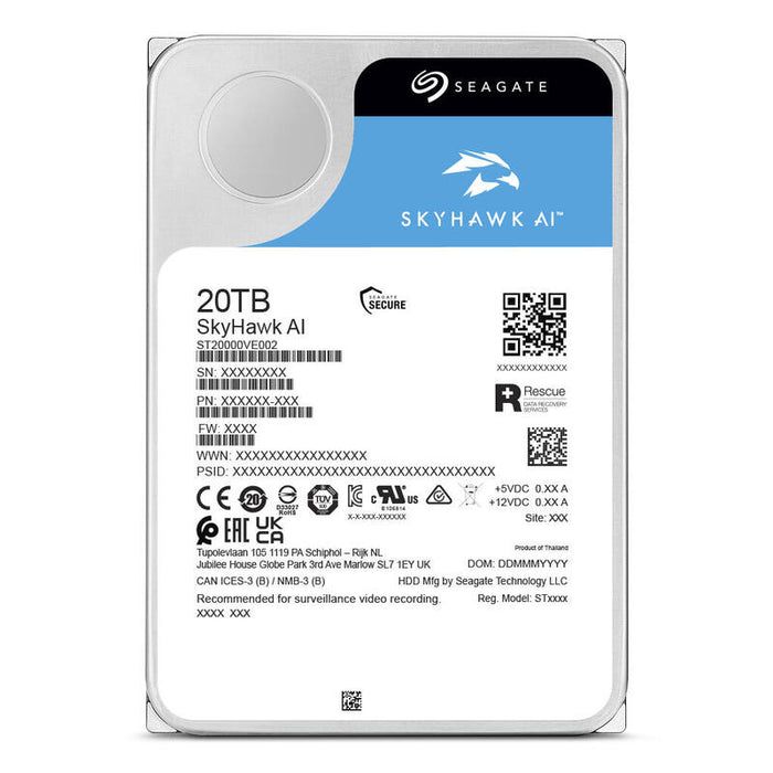 Disco Hdd Skyhawk Ai 20t 512mb 7.2k 3.5 Sata6g