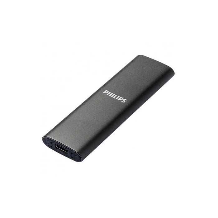 Disco M.2 Externo Philips 500gb Usb-C/Usb3.0 540mb Ultra Slim Gris