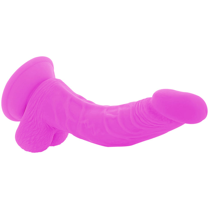 Diversia - Dildo Flexible Con Vibracion Lila 21.5 Cm -O- 4.5 Cm