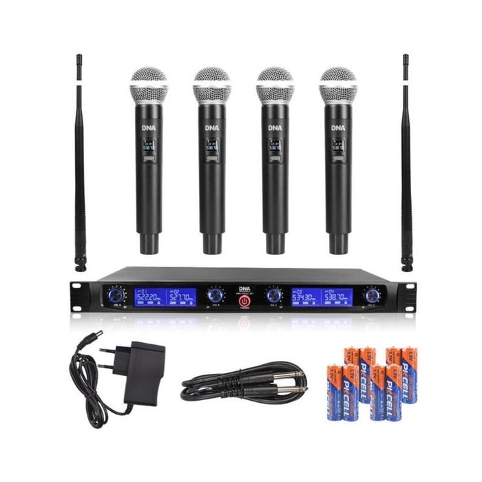 Dna Wm4 Vocal Set Wireless Microphone 4x Broadcast