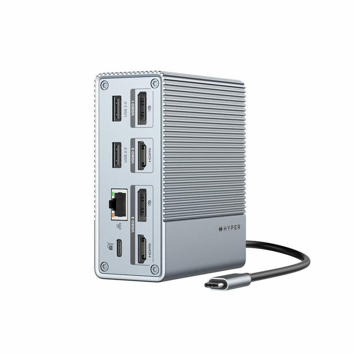Docking Hyper Hdg212b Usb 3.2 Gen 2 (3.1 Gen 2) Type-C Plata