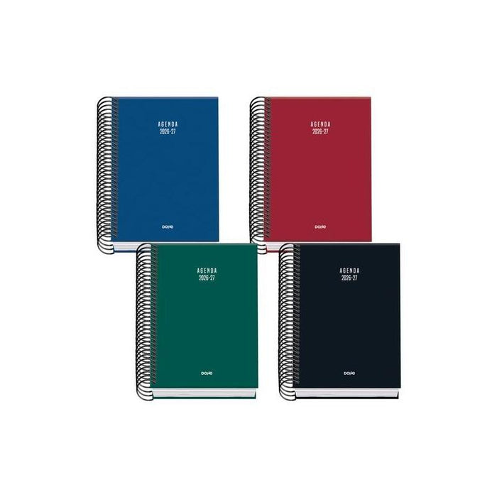 Dohe Agenda Escolar Basic Colour Vibes A6 Espiral Dp Cartón Forrado Colores Surtidos 2026-2027