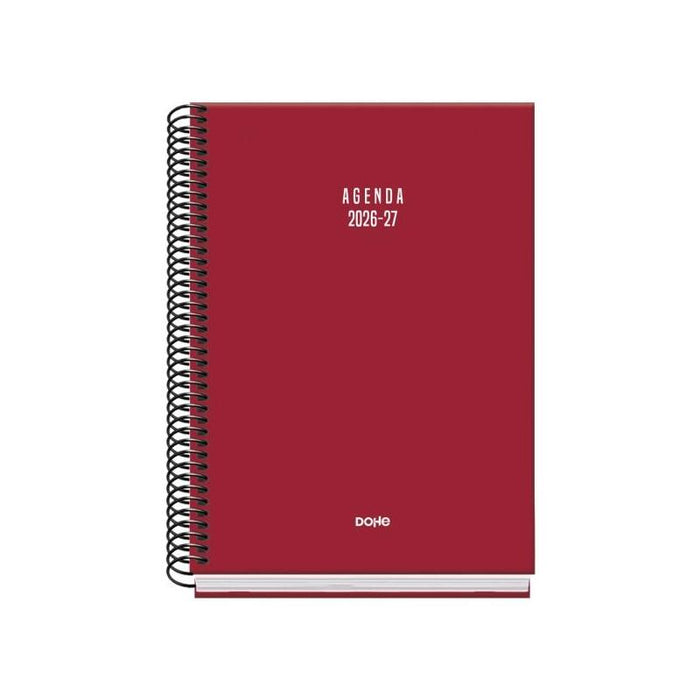 Dohe Basic Colour Vibes Agenda Escolar 26/27 - Formato A5 - Semana Vista - Papel Offset Ahuesado 70g - Cubierta De