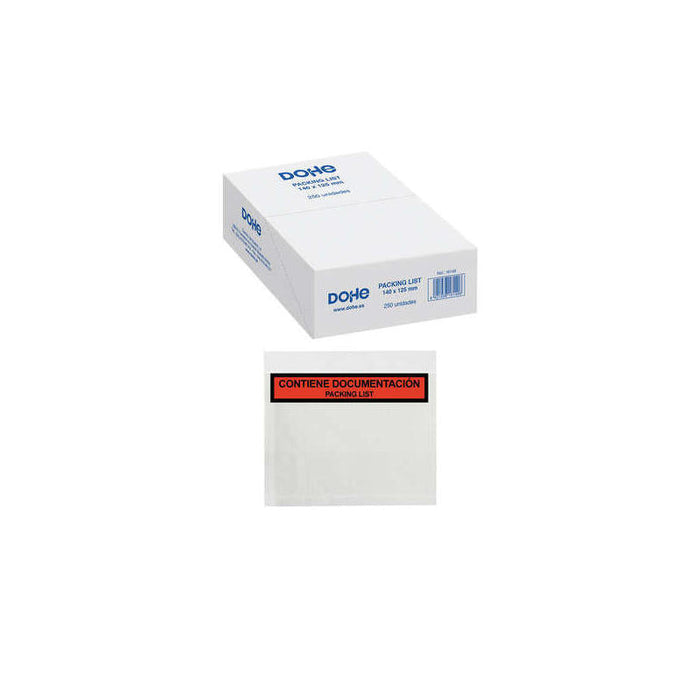 Dohe Caja De 250 Sobres Autoadhesivos - Para Envio De Documentos - Packing List Especial Envios