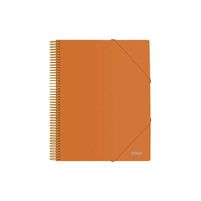 Dohe Carpeta Con 20 Fundas Tamaño A4 - Tapa De Polipropileno Opaco De 800 Micras - Fundas Transparentes De 80 Micras -