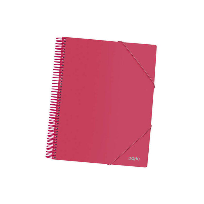 Dohe Carpeta Con 30 Fundas Tamaño A4 - Tapa De Polipropileno Opaco 800 Micras - Fundas Transparentes 80 Micras -