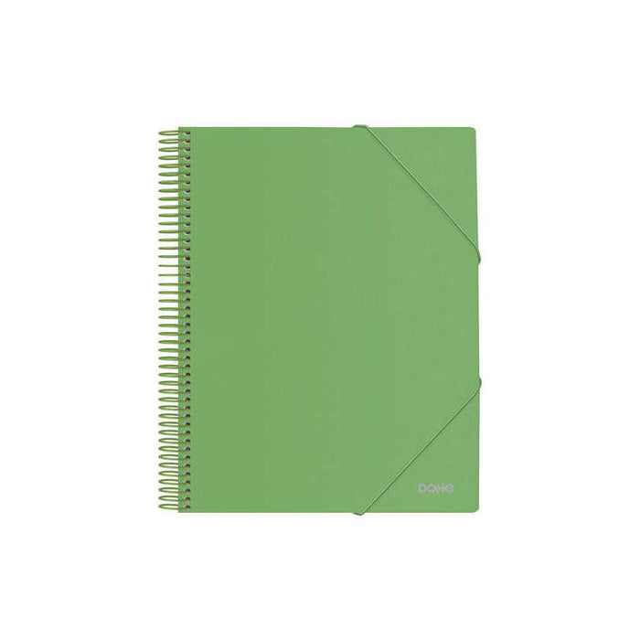 Dohe Carpeta Con 40 Fundas Tamaño A4 - Tapa De Polipropileno Opaco De 800 Micras - Fundas Transparentes De 80 Micras -