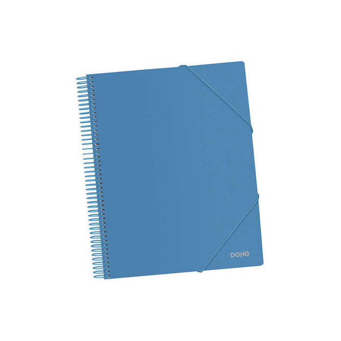 Dohe Carpeta Con 40 Fundas Tamaño A4 - Tapa De Polipropileno Opaco De 800 Micras - Fundas Transparentes De 80 Micras -