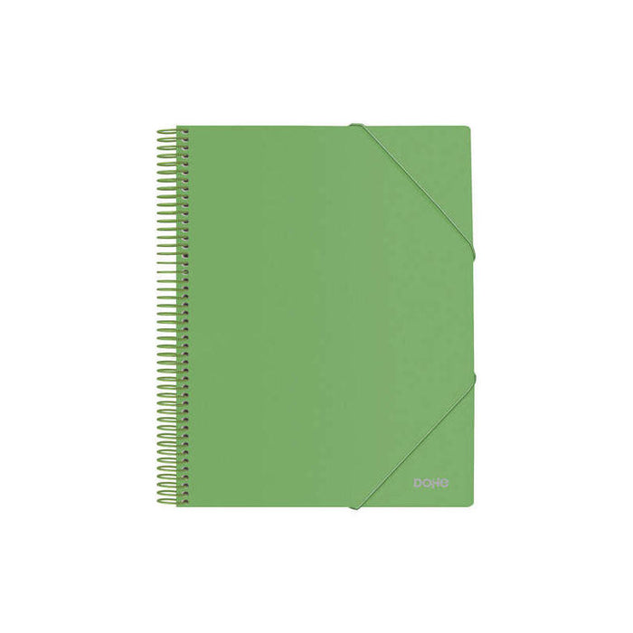 Dohe Carpeta Con 40 Fundas Tamaño A4 - Tapa De Polipropileno Opaco De 800 Micras - Fundas Transparentes De 80 Micras -