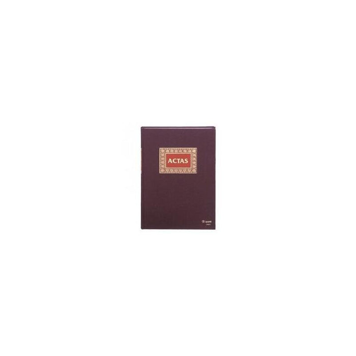 Dohe Libro De Actas Folio Natural - Encuadernacion En Tela - 100 Hojas Papel Offset Registro De 100gr