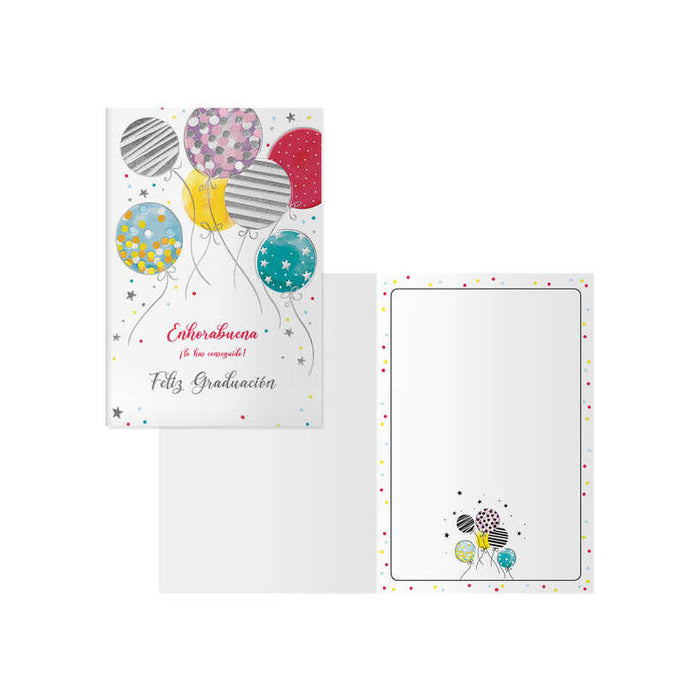 Dohe Pack De 6 Tarjetas De Felicitacion De Graduacion - 11.5x17cm - Impresion A Todo Color - Estampaciones Con Pelicula