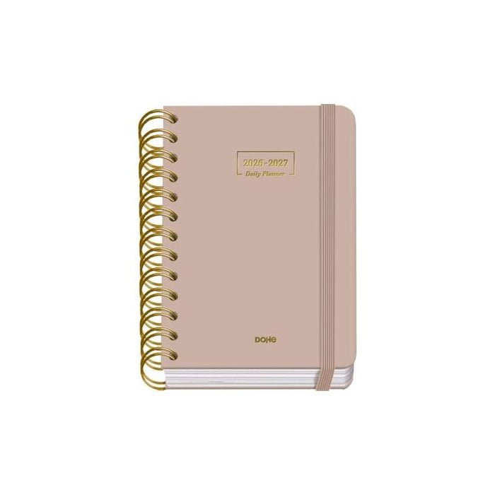 Dohe Premium Agenda Escolar 26/27 - Formato A6 - Dia Pagina - Papel Offset Ahuesado 80g - Cubierta De Carton