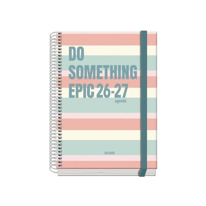 Dohe Prime Epic Agenda Escolar 26/27 - Formato A5 - Dia Pagina - Papel Offset Ahuesado 70g - Cubierta De Carton