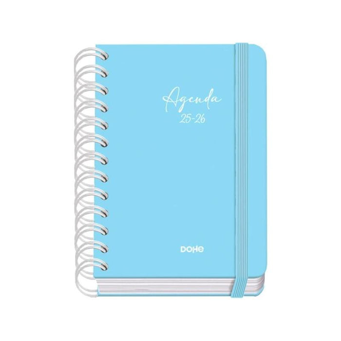 Dohe Serenity Agenda Escolar 25/26 Espiral Wire?O A6 - Dia Pagina - Papel 80g/M2 - 4 Hojas De Pegatinas - Cubierta De