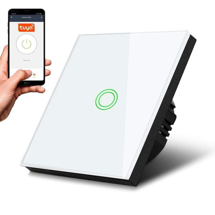 Dotykowy Wlacznik Swiatla Pojedynczy Wi-Fi Smart Mce715w Bialy
