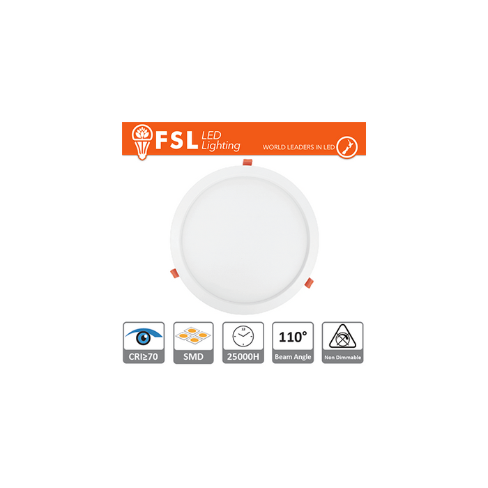 Downlight Led Ip20 15w 4000k 1000lm 110° Foro:180mm